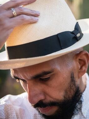 Scala Natural toquilla Straw fedora hat